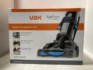 Lot 455  
            Chesterfield SR47 - Parcel Delivery Only 

                
VAX DUALPOWER PET ADVANCE CARPET WASHER. (LOCATION: G2)