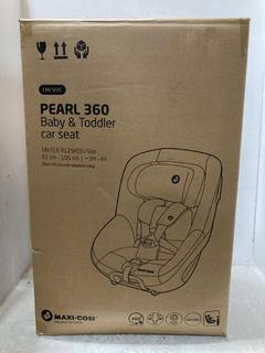 Lot 467  
            Chesterfield SR47 - Parcel Delivery Only 

                
MAXI-COSI PEARL 360 BABY & TODDLER CAR SEAT 3M - 4Y. (LOCATION: G2)