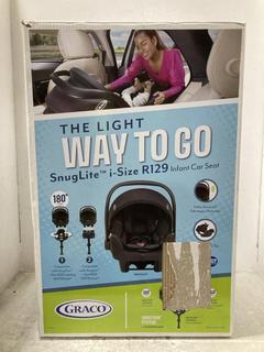 Lot 470  
            Chesterfield SR47 - Parcel Delivery Only 

                
GRACO SNUGLITE I-SIZE R129 INFANT CAR SEAT. (LOCATION: G2)