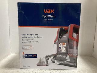 Lot 483  
            Chesterfield SR47 - Parcel Delivery Only 

                
VAX SPOTWASH SPOT CLEANER. (LOCATION: G3)