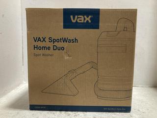 Lot 490  
            Chesterfield SR47 - Parcel Delivery Only 

                
VAX SPOTWASH HOME DUO SPOT WASHER. (LOCATION: G3)