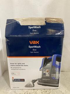 Lot 505  
            Chesterfield SR47 - Parcel Delivery Only 

                
VAX SPOTWASH DUO SPOT WASHER. (LOCATION: G4)