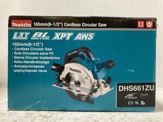 Lot 530  
            Chesterfield SR47 - Parcel Delivery Only 

                
MAKITA 165MM CORDLESS CIRCULAR SAW. (LOCATION: G5)