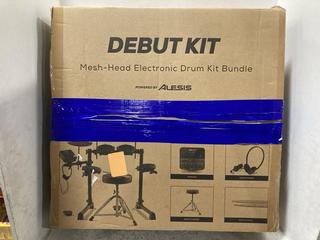 Lot 534  
            Chesterfield SR47 - Parcel Delivery Only 

                
DEBUT KIT MESH-HEAD ELECTRONIC DRUM KIT BUNDLE. (LOCATION: G5)