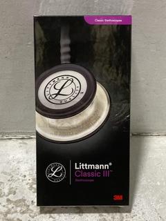 Lot 537  
            Chesterfield SR47 - Parcel Delivery Only 

                
3M LITMANN CLASSIC III STETHOSCOPE. (LOCATION: G5)