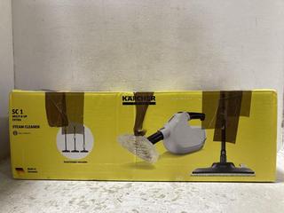 Lot 542  
            Chesterfield SR47 - Parcel Delivery Only 

                
KARCHER SC 1 STEAM CLEANER. (LOCATION: G5)