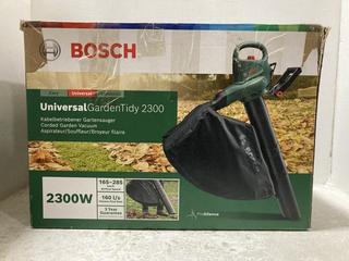 Lot 543  
            Chesterfield SR47 - Parcel Delivery Only 

                
BOSCH UNIVERSALGARDENTIDY 2300 CORDED GARDEN VACUUM. (LOCATION: G5)