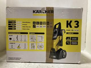 Lot 547  
            Chesterfield SR47 - Parcel Delivery Only 

                
KARCHER K3 PRESSURE WASHER. (LOCATION: G5)