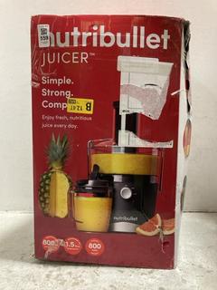 Lot 559  
            Chesterfield SR47 - Parcel Delivery Only 

                
NUTRIBULLET JUICER. (LOCATION: G6)