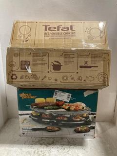Lot 564  
            Chesterfield SR47 - Parcel Delivery Only 

                
GILES & POSNER TABLETOP STONE RACLETTE TO INCLUDE TEFAL COOKWARE SET. (LOCATION: G6)