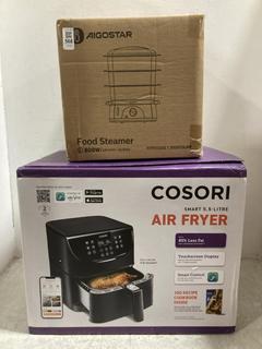 Lot 568  
            Chesterfield SR47 - Parcel Delivery Only 

                
COSORI SMART 5.5L AIR FRYER TO INCLUDE AIGOSTAR 800W FOOD STEAMER. (LOCATION: G6)