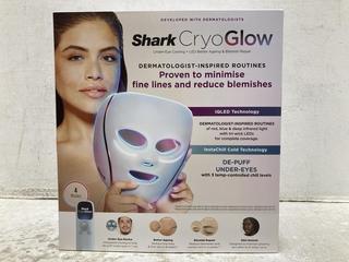 Lot 588  
            Chesterfield SR47 - Parcel Delivery Only 

                
SHARK NINJA FW312UK SHARK CRYOGLOW LED LIGHT THERAPY MASK FACE MASK ORIGINAL RRP-...