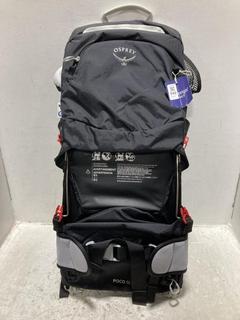 Lot 592  
            Chesterfield SR47 - Parcel Delivery Only 

                
OSPREY POCO CHILD CARRIERS DELUXE CHILD COCKPIT ORIGINAL RRP £260 (LOCATION: G7)