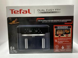 Lot 606  
            Chesterfield SR47 - Parcel Delivery Only 

                
TEFAL DUAL EASY FRY 11L AIR FRYER ORIGINAL RRP £199 (LOCATION: G7)