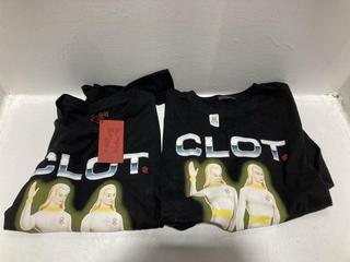 Lot 775  
            Chesterfield SR47 - Parcel Delivery Only 

                
CLOT APPAREL CLOT APPAREL BLACK OBEY YOUR MASTER TEE SIZE M ORIGINAL RRP £100 TO ...