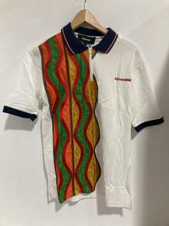 Lot 841  
            Chesterfield SR47 - Parcel Delivery Only 

                
AHLUWALIA ROW POLO SHIRT IN MULTICOLOUR SIZE S ORIGINAL RRP £657 (LOCATION: H3)