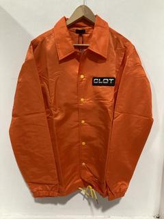Lot 847  
            Chesterfield SR47 - Parcel Delivery Only 

                
CLOT OBEY YOUR MASTER COACH JACKET IN ORANGE SIZE XL ORIGINAL RRP £275 (LOCATION:...