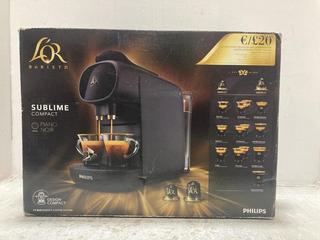 Lot 93  
            Chesterfield SR47 - Parcel Delivery Only 

                
PHILIPS LOR BARISTA COMPACT CAPSULE COFFEE MACHINE (LOCATION: F2)