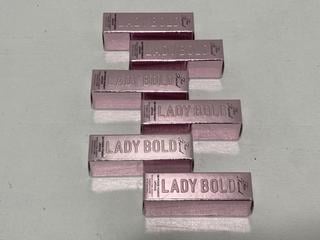Lot 1018  
            Chesterfield SR46 - Parcel Delivery Only 

                
6 X TOO FACED LADY BOLD EM-POWERED PIGMENT LIPSTICK IN SHADE BE TRUE TO YOU 09 - ...