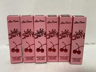 Lot 1041  
            Chesterfield SR46 - Parcel Delivery Only 

                
6 X LIME CRIME WET CHERRY ULTRA-SHINY LIP GLOSS IN SHADE DIET CHERRY TOTAL LOT OR...