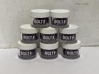 Lot 1060  
            Chesterfield SR46 - Parcel Delivery Only 

                
8 X BOLT GLOW DON'T SHINE CAPSULES - TOTAL LOT ORIGINAL RRP £336 (LOCATION: I2)