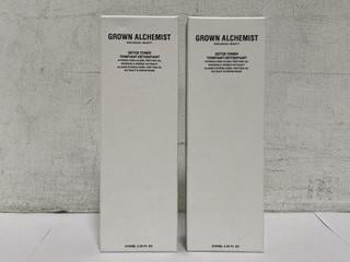 Lot 1070  
            Chesterfield SR46 - Parcel Delivery Only 

                
2 X GROWN ALCHEMIST DETOX TONER 100ML (LOCATION: I2)