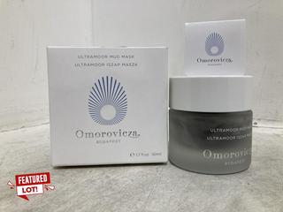 Lot 10  
            Chesterfield SR46 - Parcel Delivery Only 
                
OMOROVICZA ULTRAMOOR MUD MASK 50ML (BBE MAY BE EXPIRED) (LOCATION: G2)