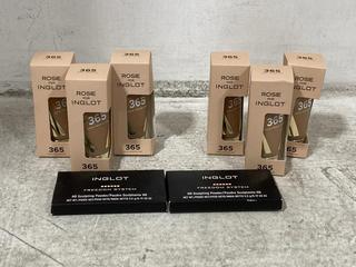 Lot 167  
            Chesterfield SR46 - Parcel Delivery Only 
                
8 X ASSORTED INGLOT BEAUTY PRODUCTS TO INCLUDE INGLOT FREEDOM SYSTEM HD SCULPTING...