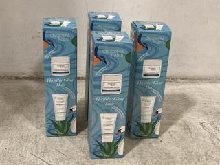 Lot 172  
            Chesterfield SR46 - Parcel Delivery Only 
                
4 X CHRISTOPHE ROBIN HEALTHY GLOW DUO - ALOE VERA EXPRESS MASK 75ML INCLUDED (LOC...