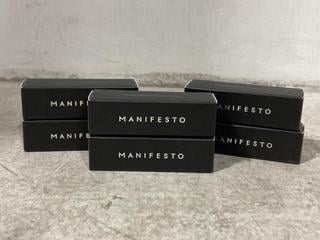 Lot 218  
            Chesterfield SR46 - Parcel Delivery Only 

                
6 X MANIFESTO HINDASH ULTRA-THIN MATTE HYDRATING TINTED BALM IN SHADE CALL ME PEA...