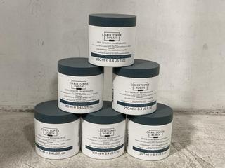 Lot 248  
            Chesterfield SR46 - Parcel Delivery Only 
                
6 X CHRISTOPHE ROBIN CLEANSING THICKENING PASTE SHAMPOO FOR MEN 250ML - TOTAL LOT...