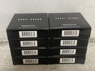 Lot 315  
            Chesterfield SR46 - Parcel Delivery Only 
                
8 X BOBBI BROWN HIGHLIGHTING POWDER IN SHADE PINK GLOW - TOTAL LOT ORIGINAL RRP £...
