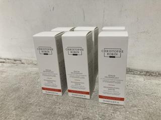 Lot 319  
            Chesterfield SR46 - Parcel Delivery Only 
                
6 X CHRISTOPHE ROBIN REGENERATING SERUM 50ML - TOTAL LOT ORIGINAL RRP £240 (LOCAT...