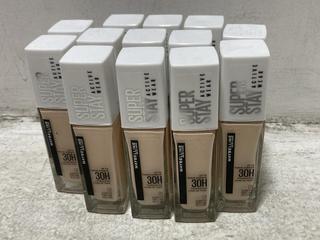 Lot 337  
            Chesterfield SR46 - Parcel Delivery Only 
                
13 X MAYBELLINE SUPER STAY FOUNDATION IN SHADE 01 ALABASTER PORCELAIN - TOTAL LOT...