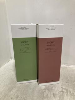 Lot 34  
            Chesterfield SR46 - Parcel Delivery Only 
                
AROMA WORKS LIGHT AMYRIS & ORANGE NATURAL REED DIFFUSER 200ML TO INCLUDE AROMAWOR...