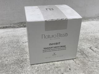 Lot 381  
            Chesterfield SR46 - Parcel Delivery Only 
                
NATURA BISSE INHIBIT TENSOLIFT NECK CREAM 50ML - TOTAL LOT ORIGINAL RRP £210 (LOC...