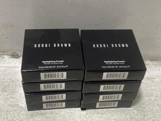 Lot 393  
            Chesterfield SR46 - Parcel Delivery Only 
                
8 X BOBBI BROWN HIGHLIGHTING POWDER IN SHADE PINK GLOW - TOTAL LOT ORIGINAL RRP £...