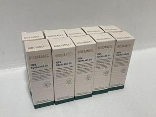 Lot 441  
            Chesterfield SR46 - Parcel Delivery Only 
                
70 X BIOSSANCE 100% SQUALANE MULTI-PURPOSE OIL 12ML (LOCATION: G5)
