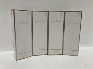Lot 449  
            Chesterfield SR46 - Parcel Delivery Only 
                
4 X RITUALS NAMASTE PURIFY VELVETY SMOOTH CLEANSING FOAM 125ML (LOCATION: G5)