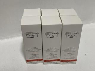 Lot 469  
            Chesterfield SR46 - Parcel Delivery Only 

                
6 X CHRISTOPHE ROBIN REGENERATING SERUM 50ML - TOTAL LOT ORIGINAL RRP £240 (LOCAT...