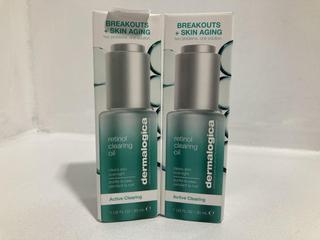Lot 486  
            Chesterfield SR46 - Parcel Delivery Only 

                
2 X DERMALOGICA RETINOL CLEARING OVERNIGHT OIL 30ML - TOTAL LOT ORIGINAL RRP £170...