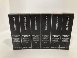 Lot 538  
            Chesterfield SR46 - Parcel Delivery Only 

                
6 X BAREMINERALS COMPLEXION RESCUE BRIGHTENING CONCEALER WITH SPF 25 IN SHADE MED...