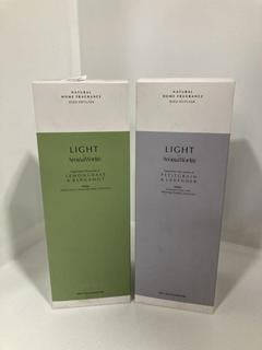 Lot 543  
            Chesterfield SR46 - Parcel Delivery Only 

                
AROMA WORKS LIGHT LEMONGRASS & BERGAMOT NATURAL REED DIFFUSER 200ML TO INCLUDE AR...