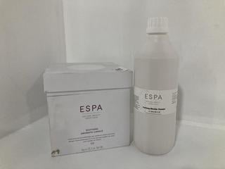 Lot 558  
            Chesterfield SR46 - Parcel Delivery Only 

                
ESPA PURIFYING MICELLAR CLEANSER 1 LITRE TO INCLUDE ESPA SOOTHING AROMATIC CANDLE...