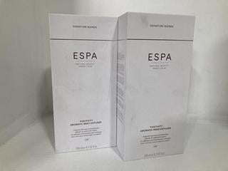 Lot 582  
            Chesterfield SR46 - Parcel Delivery Only 
                
2 X ESPA POSITIVITY AROMATIC REED DIFFUSER 200ML (LOCATION: G1)