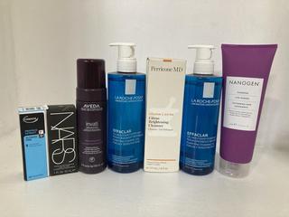 Lot 640  
            Chesterfield SR46 - Parcel Delivery Only 

                
7 X ASSORTED BEAUTY PRODUCTS TO INCLUDE NARS SHEER GLOW FOUNDATION 30ML IN SHADE ...