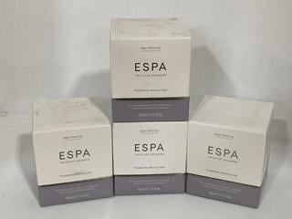 Lot 683  
            Chesterfield SR46 - Parcel Delivery Only 
                
4 X ESPA TRI-ACTIVE ADVANCED PROBIOME MOISTURISER 55ML - TOTAL LOT ORIGINAL RRP £...