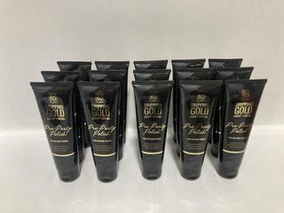 Lot 702  
            Chesterfield SR46 - Parcel Delivery Only 
                
15 X SOSU DRIPPING GOLD LUXURY TANNING PRE-PARTY POLISH PRE-TAN BODY SCRUB 150ML ...