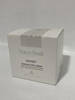 Lot 711  
            Chesterfield SR46 - Parcel Delivery Only 
                
NATURA BISSE INHIBIT TENSOLIFT NECK CREAM 50ML - ORIGINAL RRP £210 (LOCATION: G5)