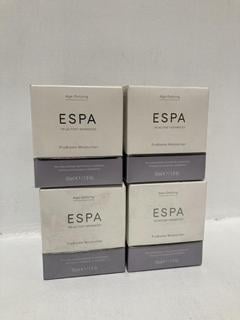 Lot 730  
            Chesterfield SR46 - Parcel Delivery Only 

                
4 X ESPA TRI-ADVANCED PRO-BIOME MOISTURISER 55ML (LOCATION: H1)